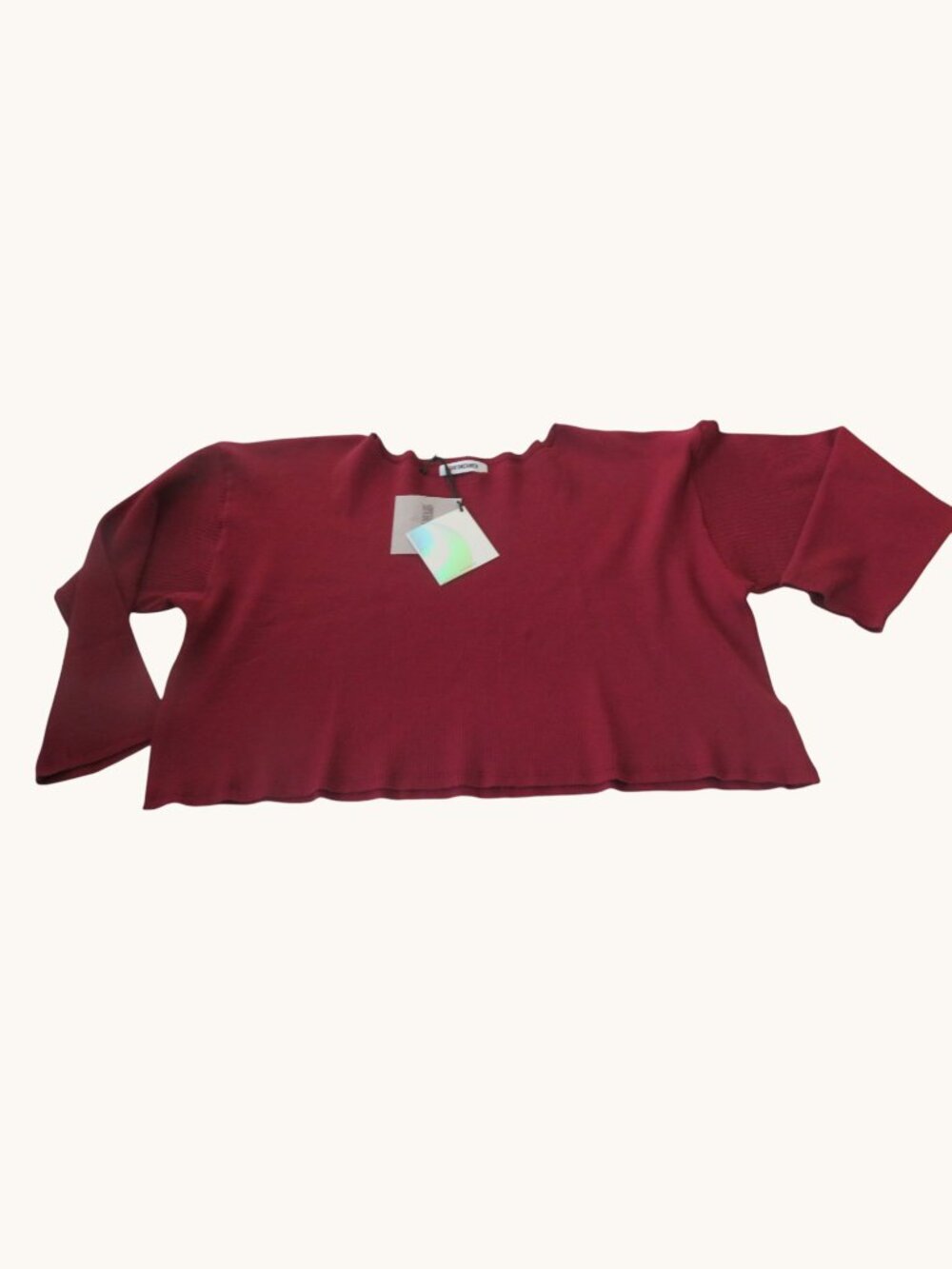 La Daydreamer - Solid Thermal Boatneck Long Sleeve Top, L/XL - NWT - Picture 7 of 9
